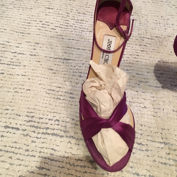 Jimmy Choo Magenta Heels - Picture 2 of 4