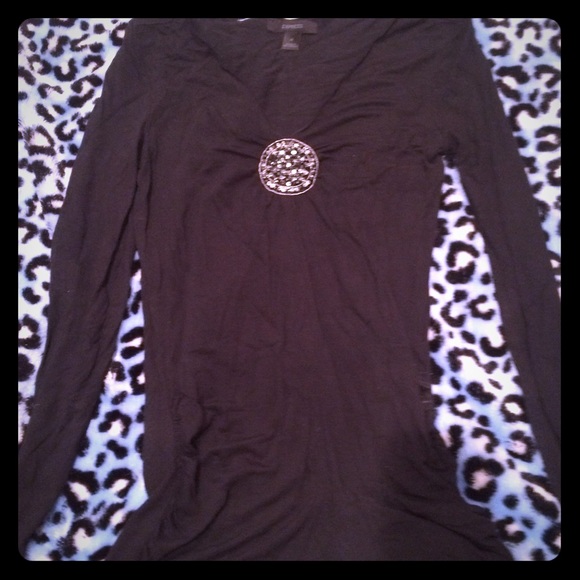 Express black long sleeve top
