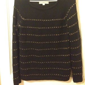 Black and gold LOFT sweater