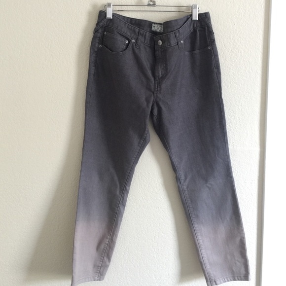 Free People Grey Ombré Skinnies