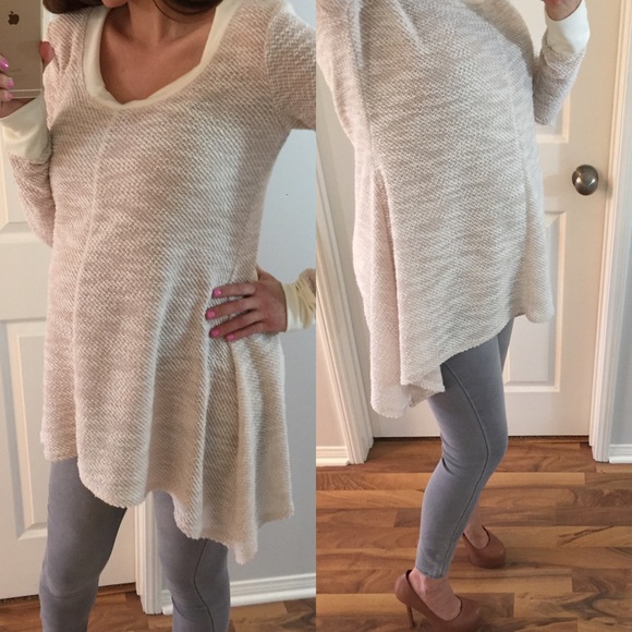 SOLD OUT • Stylish Beige Long Sleeve Sweater/Top - Picture 4 of 4