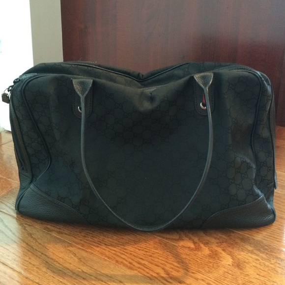 Gucci Top Zip Black GG Shoulder Bag