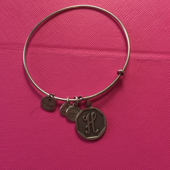 Alex and Ani silver "H" bracelet.