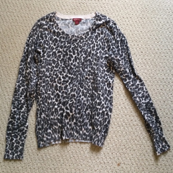 Merona Leopard Print Sweater - Picture 1 of 3