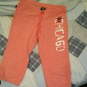 Red bulls crop sweat pants