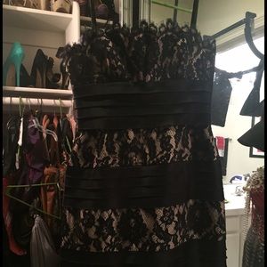 BCBG strapless cocktail dress