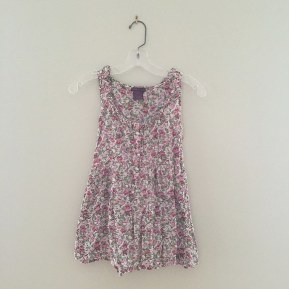 Floral baby doll tank