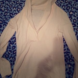 White j.crew wool/nylon sweater