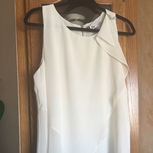 Sheer Ivory Sleeveless Top