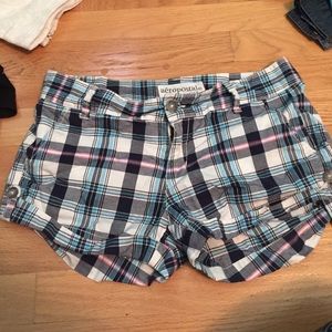 Plaid aero shorts size 5/6