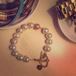 Spartina 449 pearl charm bracelet