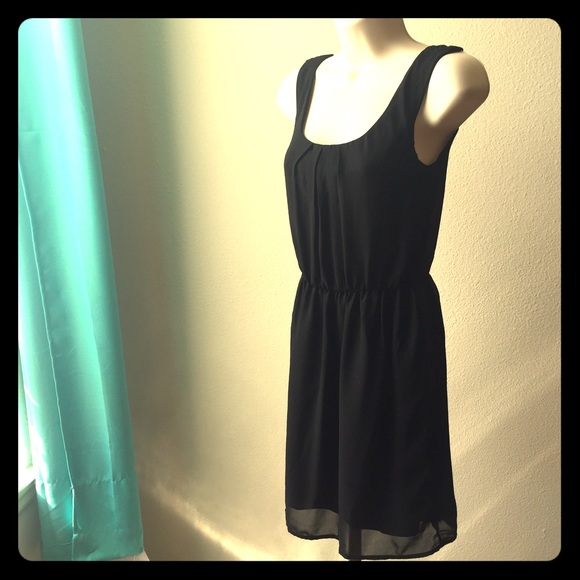 Zara Trafaluc sleeveless Dress Black Sz XS