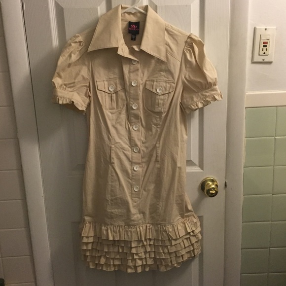 Tan Bebe dress