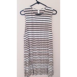 American Apparel mid length striped dress