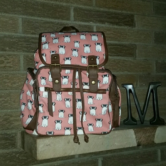 Pink backpack