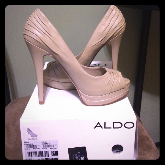 ALDO peep toe heels