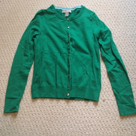 Banana Republic Green Merino Sweater