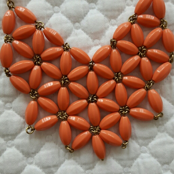 J. Crew Coral Statement Necklace - Picture 2 of 3
