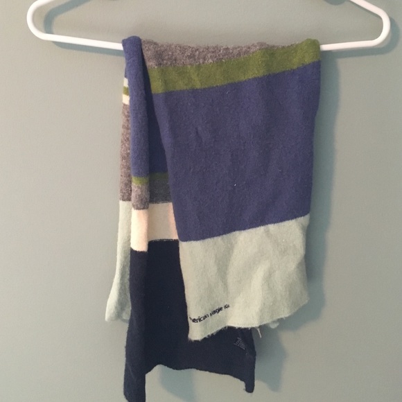 Striped american eagle long scarf