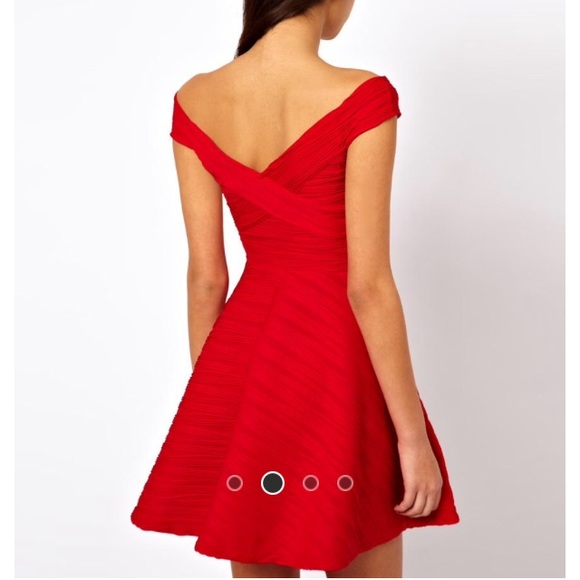 ASOS Off Shoulder Skater Dress