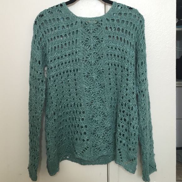 ❗️LOWEST PRICE❗️UO Blue Crochet Top