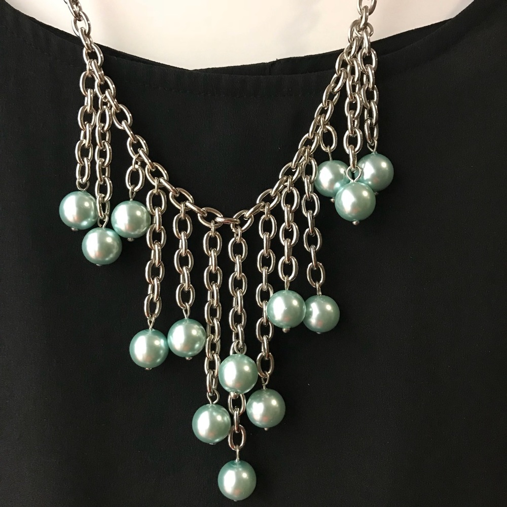 SAKS FIFTH AVE earrings and fringe necklace $80.00