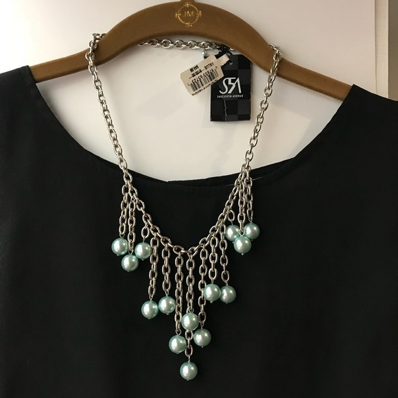 SAKS FIFTH AVE earrings and fringe necklace $80.00 - Picture 2 of 6