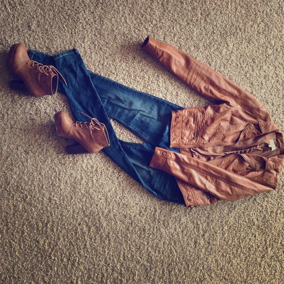 Charlotte Russe Jackets & Blazers - Charlotte Russe "leather" jacket.