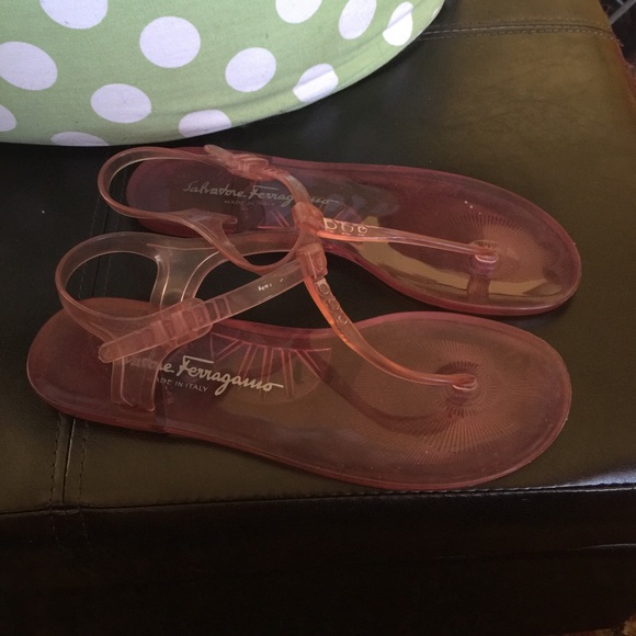 Ferragamo pink jellies