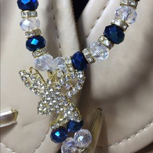 Royal Blue. New. Sandals sz 7