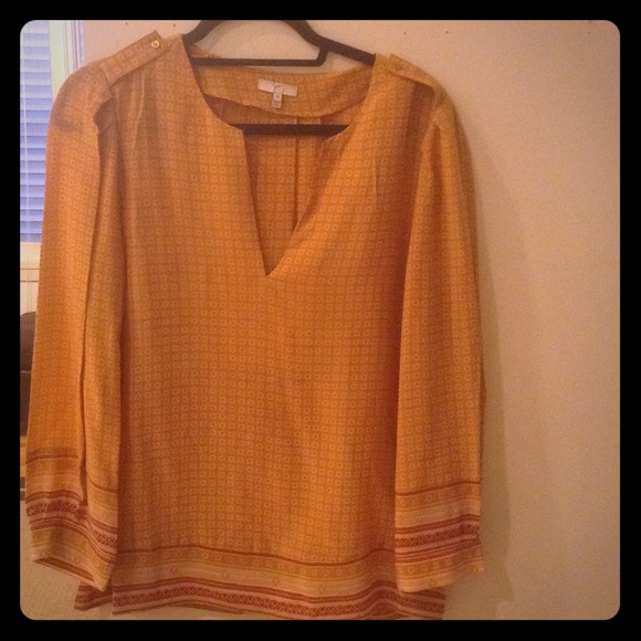 Burnt orange Joie blouse Sz M