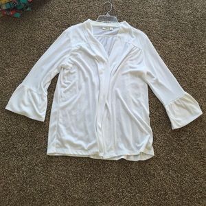 White cardigan