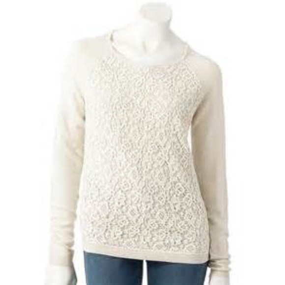 Elle Crochet Long Sleeve Top