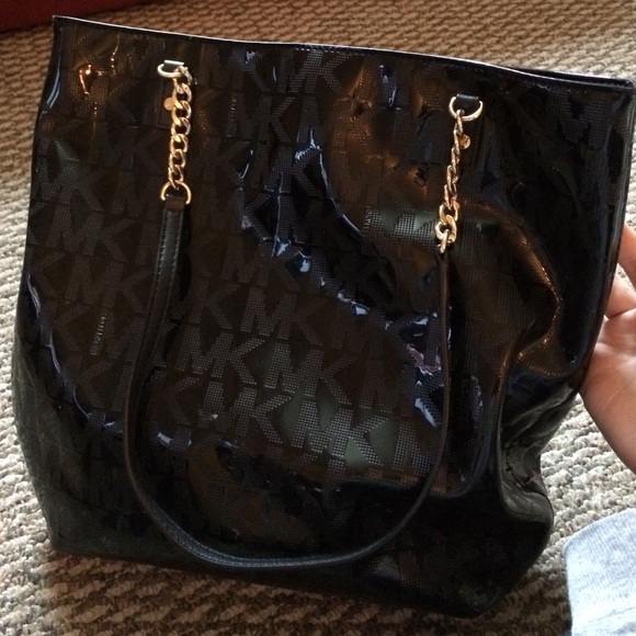 Black initialed Michael Kors purse