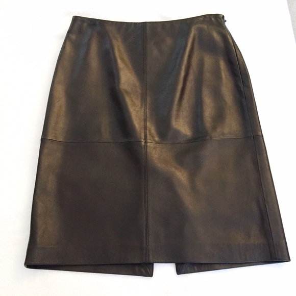 Ann Taylor | Genuine Leather Skirt