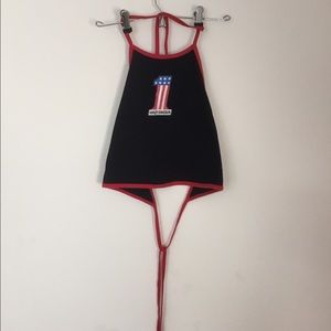 Vintage Harley Davidson halter top