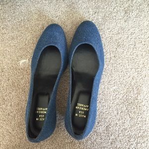 American Apparel Denim Pump. BNW!