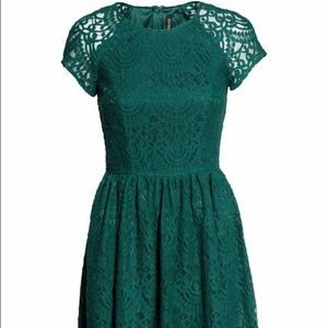 H&M Green Lace Dress
