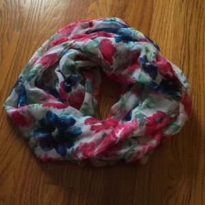 Floral Print Infinity Scarf