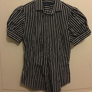 Black & White Striped Ralph Lauren Shirt
