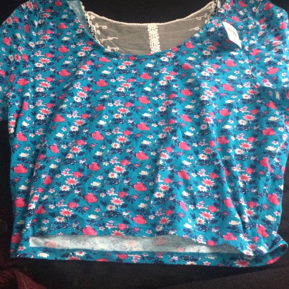 Beautiful floral print crop top