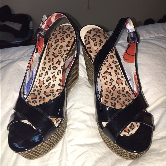 black wedges 4 inches - Picture 1 of 3