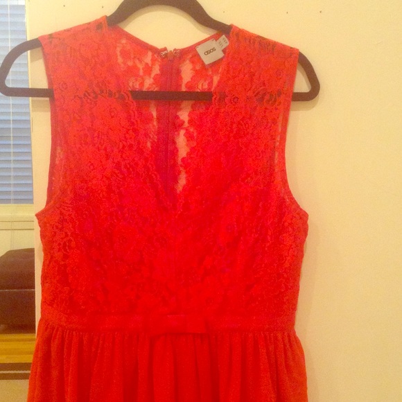 Asos red lace dress - Sz US 10