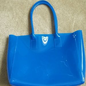 Small jelly shiny tote