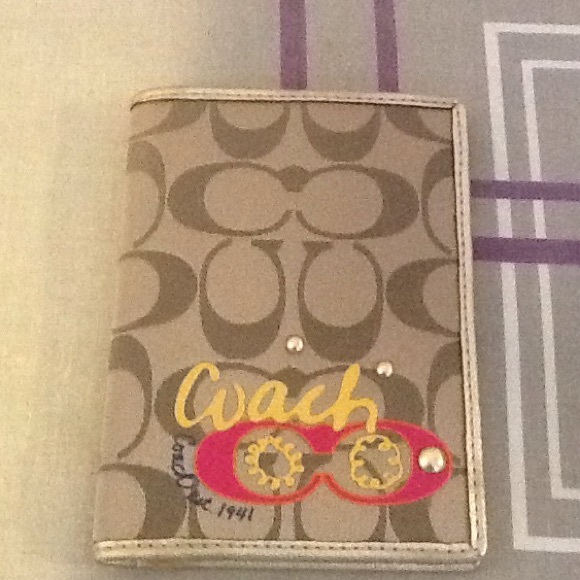 Coach passport holder
