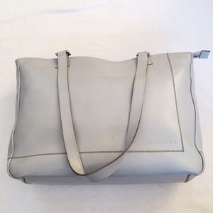 LAMARTHE | Light Blue Leather Tote