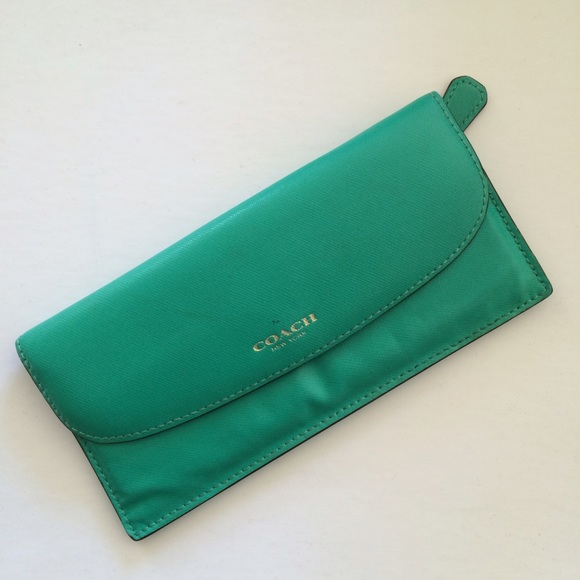 Coach Handbags - COACH green wallet
