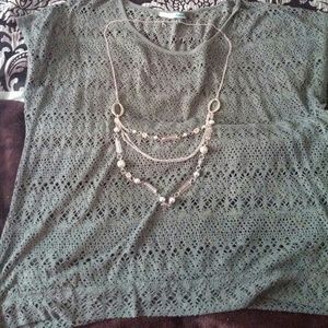 Maurice's XL eyelet shirt