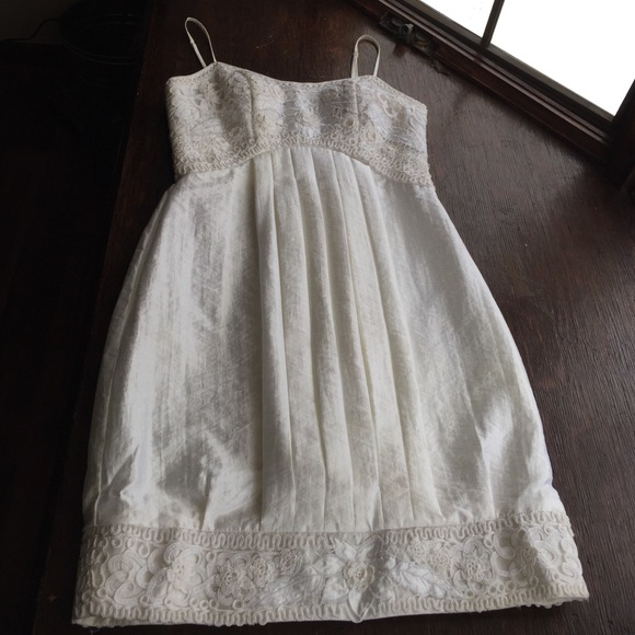 Sue Wong white formal dress