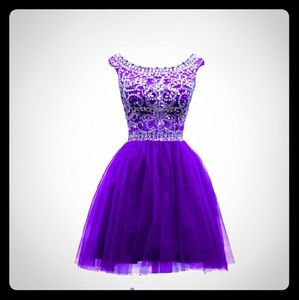 Purple short dress